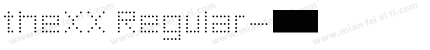 theXX Regular字体转换